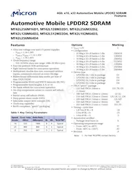 MT42L256M16D1GU-18 WT:A TR Datasheet Copertura