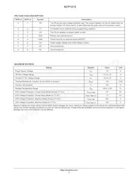 NCP1215DR2G Datenblatt Seite 3