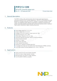 PIP213-12M數據表 封面