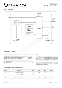 PT8A2766JTAEX Datasheet Page 2