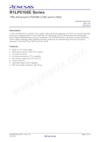 R1LP0108ESN-7SR#S0 Datasheet Copertura