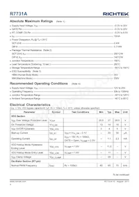 R7731AGE Datasheet Pagina 4