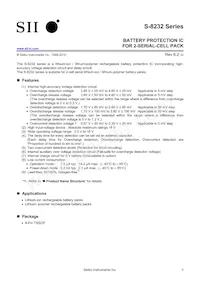 S-8232PCFT-T2-G Datasheet Cover