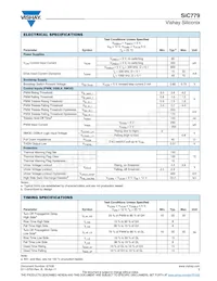 SIC779CD-T1-GE3 Datasheet Page 3
