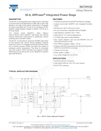 SIC781CD-T1-GE3 Datasheet Cover