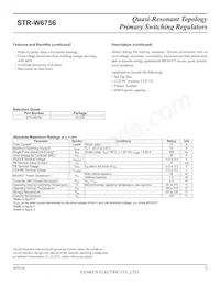STR-W6756 Datasheet Pagina 2
