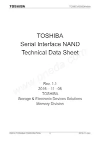 TC58CVG0S3HQAIE Datasheet Cover