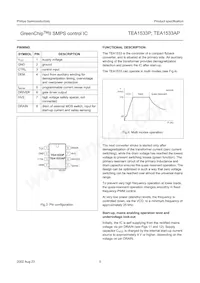 TEA1533P/N1 Datasheet Pagina 5