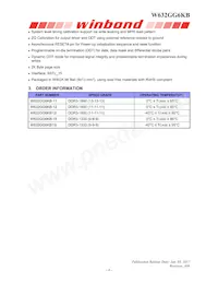 W632GG6KB-18 Datasheet Page 6