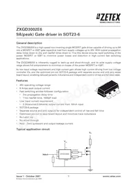 ZXGD3002E6TA Datenblatt Cover