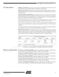 AT24C01AY1-10YU-2.7 Datenblatt Seite 3