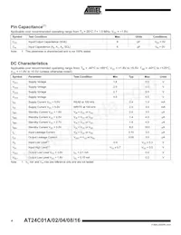 AT24C01AY1-10YU-2.7數據表 頁面 4