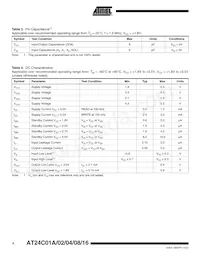 AT24C02Y1-10YI-1.8 Datasheet Pagina 4