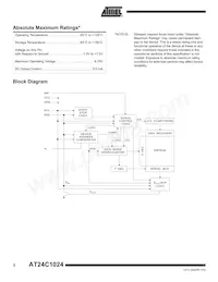 AT24C1024W-10SU-2.7-T Datasheet Pagina 2