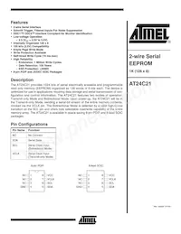 AT24C21-10SI-2.5數據表 封面