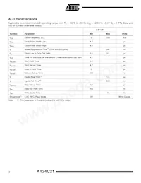 AT24C21-10SI-2.5 Datasheet Pagina 4