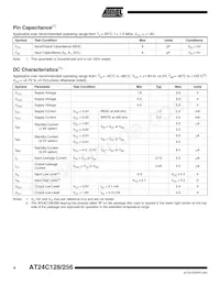 AT24C256W-10SI-2.7-T Datasheet Pagina 4