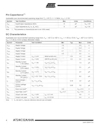 AT24C64AN-10SI-2.7-T Datasheet Pagina 4