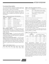 AT25040N-10SI Datenblatt Seite 7