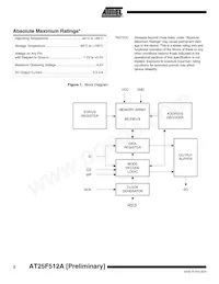 AT25F512AN-10SU-2.7 Datenblatt Seite 2