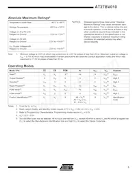 AT27BV010-90TU Datasheet Pagina 3