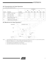 AT27BV010-90TU數據表 頁面 5