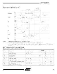 AT27BV010-90TU數據表 頁面 7