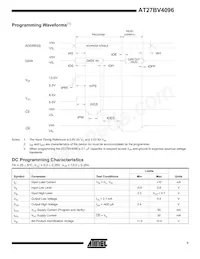 AT27BV4096-12JU數據表 頁面 7