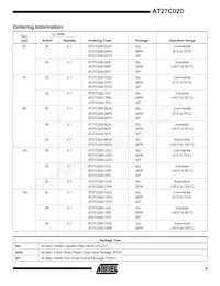 AT27C020-55TU Datasheet Page 9