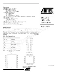 AT27C2048-90VI Datasheet Copertura