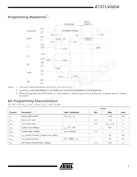 AT27LV020A-90VC Datasheet Pagina 7