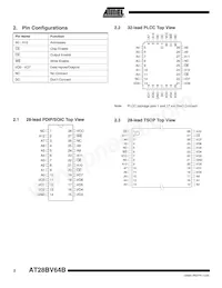 AT28BV64B-20TI Datasheet Pagina 2