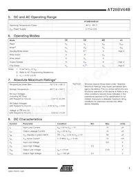 AT28BV64B-20TI Datasheet Pagina 5