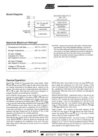 AT28C16-20TI Datenblatt Seite 2