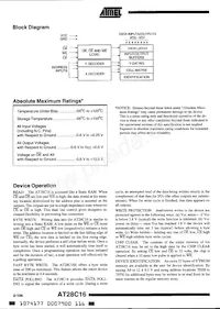 AT28C16E-20SI Datenblatt Seite 2