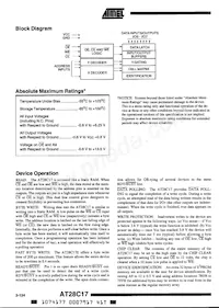 AT28C17E-20SI數據表 頁面 2