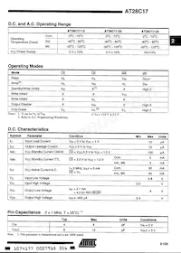 AT28C17E-20SI Datasheet Page 3