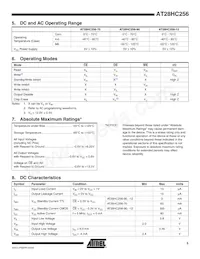 AT28HC256F-70PI Datasheet Page 5