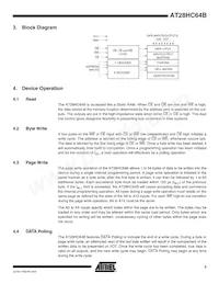 AT28HC64B-70PC數據表 頁面 3