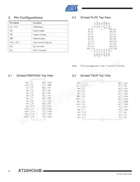 AT28HC64B-90PU Datasheet Page 2