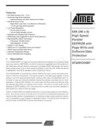 AT28HC64BF-90TU Datasheet Copertura