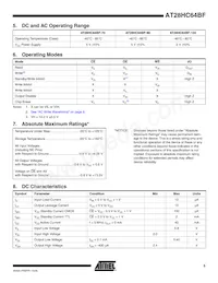 AT28HC64BF-90TU Datasheet Pagina 5