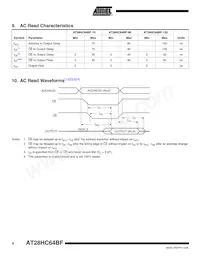 AT28HC64BF-90TU Datasheet Pagina 6