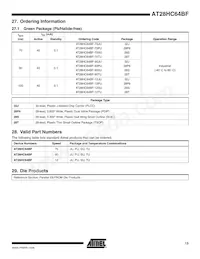 AT28HC64BF-90TU數據表 頁面 13