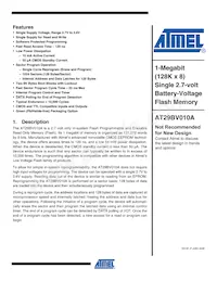 AT29BV010A-15TU-T Datenblatt Cover