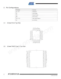 AT29BV010A-15TU-T Datasheet Pagina 2