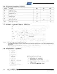 AT29BV010A-15TU-T數據表 頁面 10