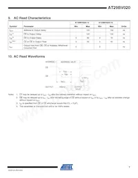 AT29BV020-12JU數據表 頁面 7