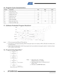 AT29BV020-12JU數據表 頁面 10