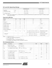 AT29BV040A-20TI Datenblatt Seite 5